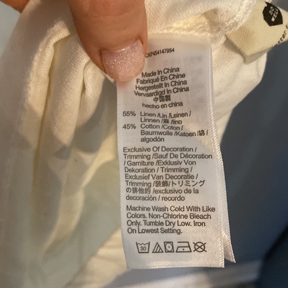 Madewell Embroidered-Sleeve Popover Midi Dress size small - Picture 6 of 7